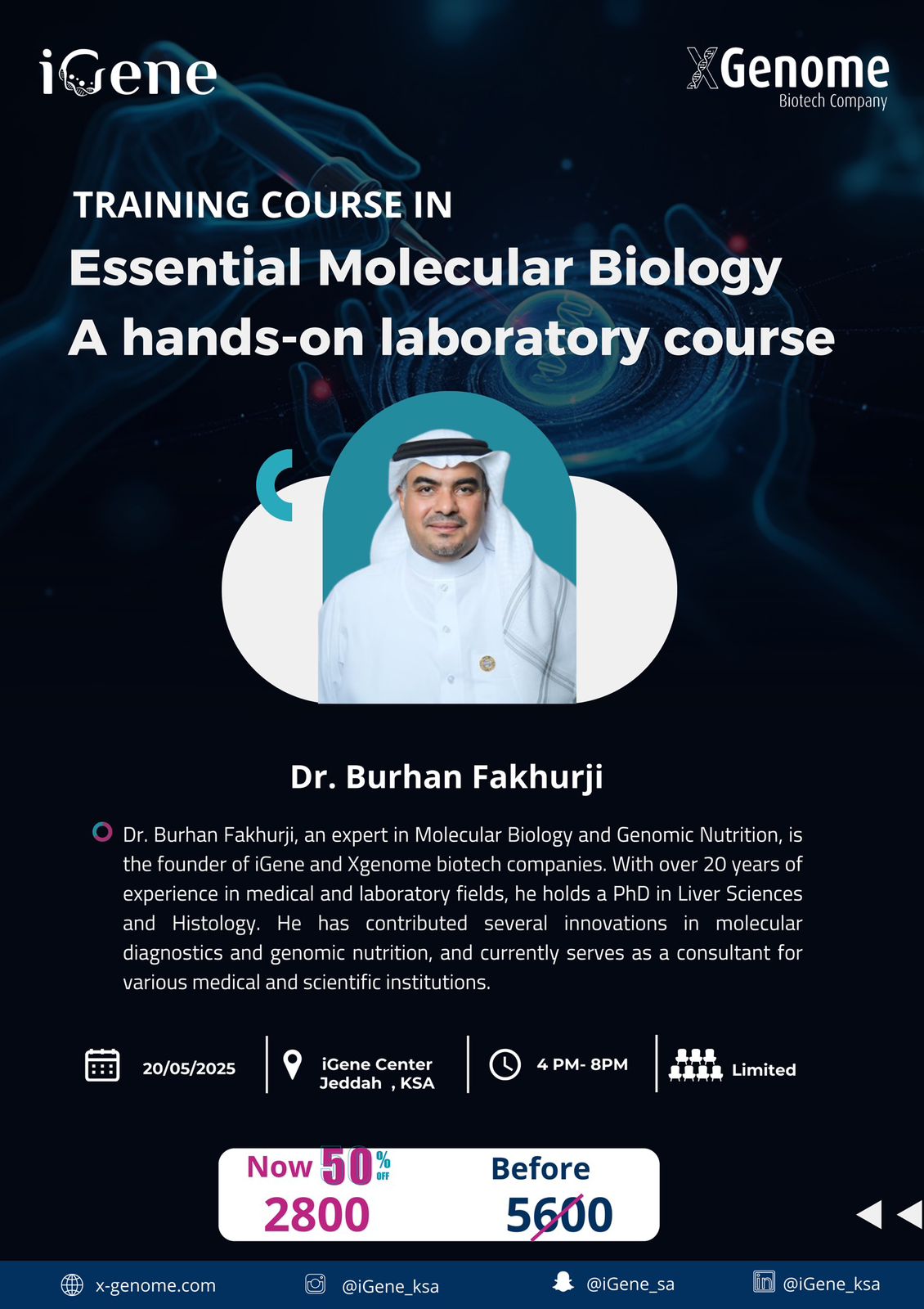 Essential Molecular Biology - A hands-on laboratory course